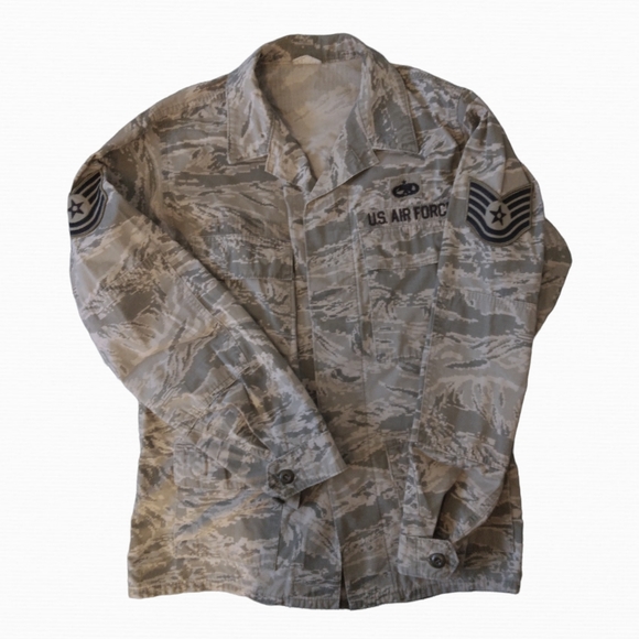 Airforce fatigues/ABU set- pants 34-36"x32" jacket L - Picture 2 of 9